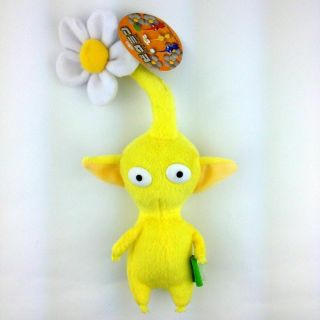 Game Character Yellow Pikmin Flower Plush Stuffed Animal Toy Doll 5.  5 "