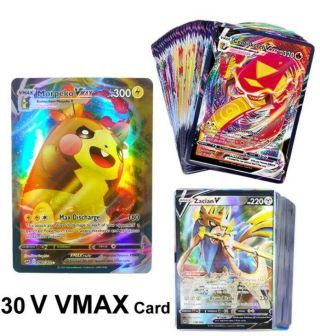 30pcs Pokemon V Vmax Shining Cards English Takara Tomy Trading Battle Game Cards
