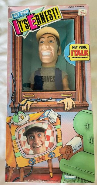 Vintage 1989 Kenner “hey Vern It’s Ernest” Talking Pull String Doll