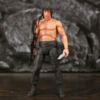 7 " Neca John J Rambo S Stallone First Blood Action Figure Collectible Model Toy