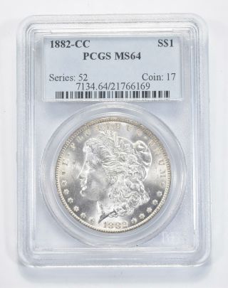 Ms64 1882 - Cc Morgan Silver Dollar - Graded Pcgs 8346