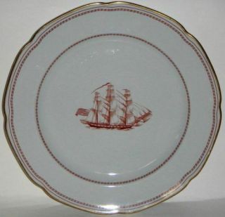 Spode Trade Winds Red Salad Plate (imperfect)