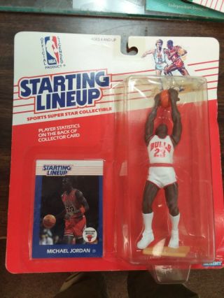 1988 Starting Lineup Basketball Michael Jordan Chicago Bulls Hof Moc
