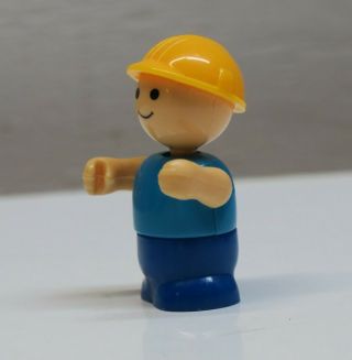 Vintage Playskool Lil Playmates Worker Construction man Little People (BEN) 3