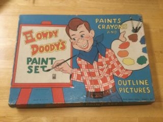 1950 Howdy Doody Paint Set - Boxed Milton Bradley -