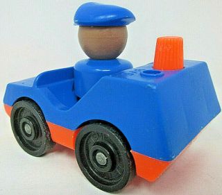 Fisher Price Little People Forklift Hardhat Driver Police Car Fire Truck Fireman 3