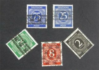 Nystamps Germany Stamp 587c//593b Mogh Signed O8y2750