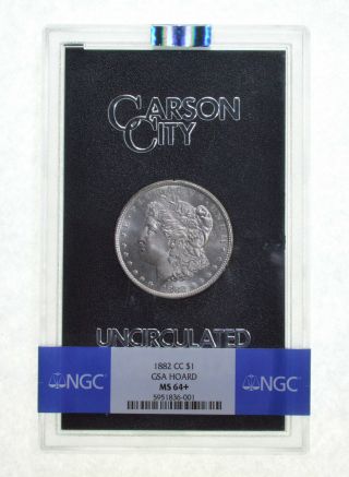 Ms64,  1882 - Cc Morgan Silver Dollar - Gsa Hoard - Graded Ngc 4473