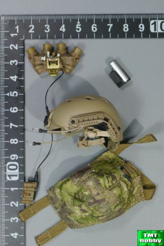1:6 Scale Dam 78042 Fbi Hrt Hostage Rescue Team - Base Jump Helmet W/ Nvg &cover