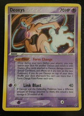 Deoxys 16/107 - Holo Rare - Ex Destiny Deoxys - Pokémon Tcg - Lp