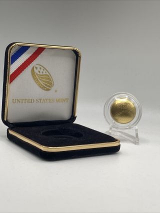 2014 W $5 Gold Coin Baseball Hall Of Fame Gem Brilliant Uncirculated,  Box