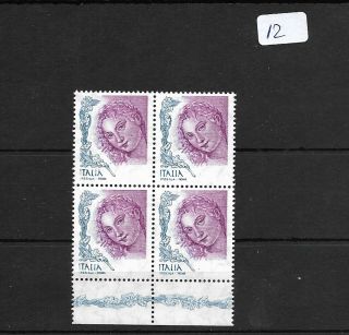 Smt 012,  Italy 2004,  And Rare,  Variety,  In Block Of 4,  Mnh,  Cv € 1800,
