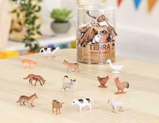 Terra by Battat – Farm Animals – Assorted Miniature Farm Animal Toy Figures For 3