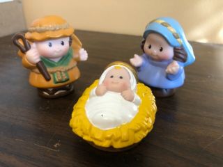 Fisher Price Little People Christmas Story Baby Jesus Mary Joseph Manger