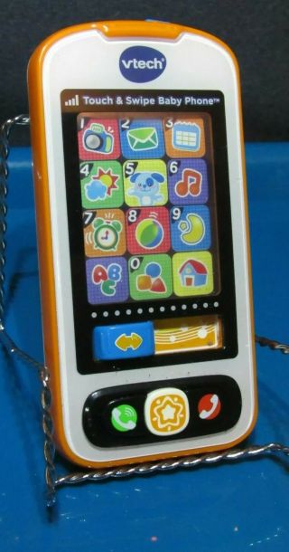 Vtech Touch & Swipe Baby Phone - Gently - Orange