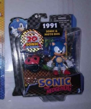 Sonic The Hedgehog 20th Anniversary Classic 1991 Figure Jazwares Sega Toy