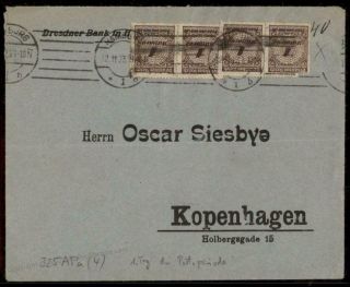 Germany Inflation Cover Nov 12 1923 First Day Rate To Denmark 72668