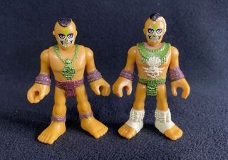 2 Fisher Price Imaginext Action Figure Jungle Warrior Cannibal Replacement Toys