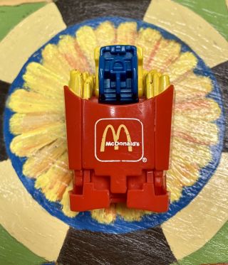 Vtg 1987 Mcdonalds Happy Meal Play Food Fries Transformers Robot Mcd - Tff