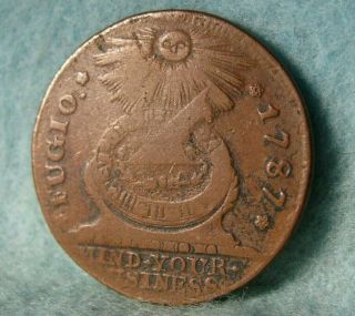 1787 Fugio Cent United States Copper Colonial Coin Better Grade