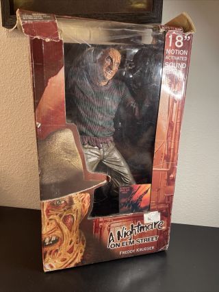A Nightmare On Elm Street Freddy Krueger Neca 18 " Figure Missing A Head Option