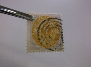 Danish West Indies 7c Stamp 9 Lilac & Orange - C1874 -