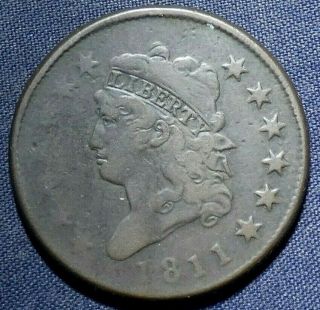 1811 Large Cent 1¢ - Coin