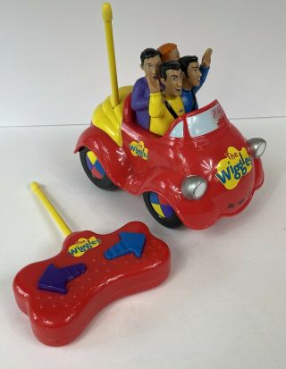 The Wiggles Remote Control Big Red Car Plays Music -