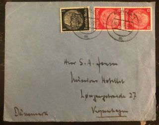 1939 Pirna Germany Censored Cover To Copenhagen Denmark