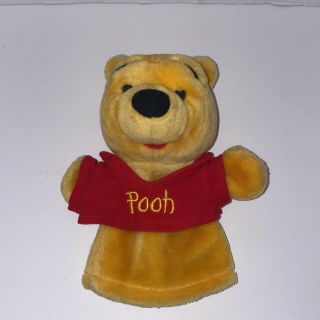 Vintage Disney Winnie The Pooh Hand Puppet Stuffed Bear Plush Mattel