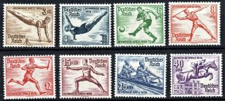 Germany - 1936 Summer Olympics - Full Set - Never Hinged