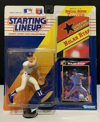 Nolan Ryan Rangers 1992 Mlb Baseball Starting Lineup Slu Figure