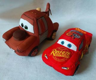 Just Play Disney Pixar Lightning Mcqueen Talking Car Ty Sparkle Tow Mater Plush