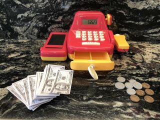 Battat Cash Register Toy Playset – Pretend Play Kids Calculator Cash Register