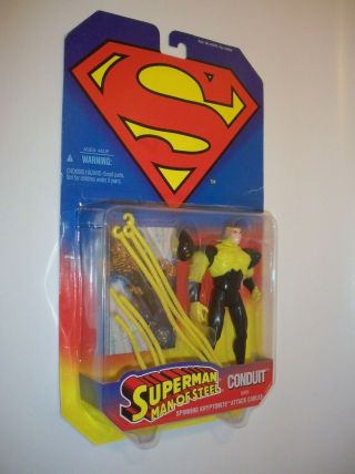 Vintage 1995 Hasbro Kenner Superman Man Of Steel Conduit Action Figure,