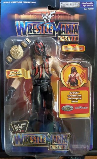 Wrestlemania X - Seven - Kane - Limited Edition - 2001 Jakks Pacific - Wwe Wwf