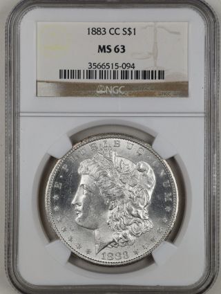 1883 - Cc $1 Morgan Silver Dollar Ms63 Ngc 3566515 - 094