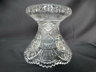Eapg Imperial Glass Clear Broken Arches Pattern 733 Punch Bowl Stand Vguc