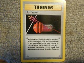 Pokemon Trainer Pluspower Shadowless Base Set Uncommon (84/102) Pokemon Tcg Card