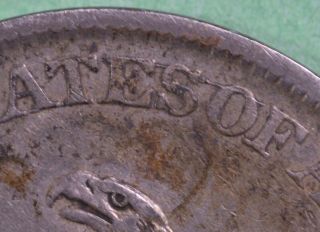 1861 - O Seated Liberty Half Dollar,  Orleans,  Interesting Die Break,  CSA? 3