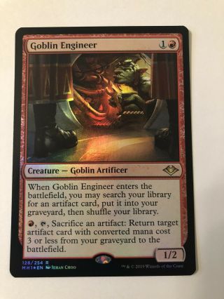 1x Goblin Engineer - Foil Nm -,  English Modern Horizons Mtg Magic