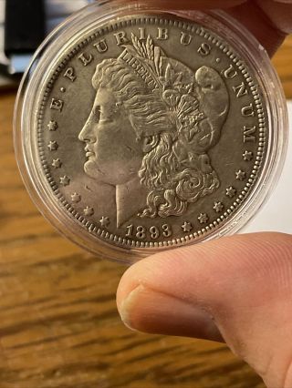 1893 P Morgan Silver Dollar,  Better,  Semi - Key Date $1 Coin