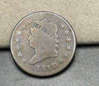 1811 Classic Head Large Cent 1c Last 1 Over 0 D523