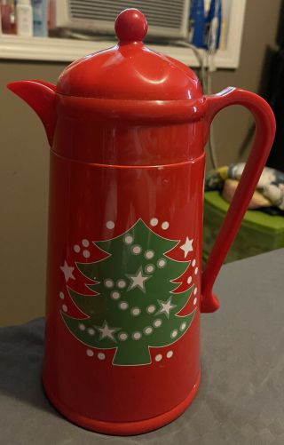 Waechtersbach Christmas Tree Thermal Coffee Carafe Red Green 110109 Holiday