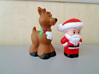 Fisher Price Little People Santa Claus & Reindeer Christmas North Pole