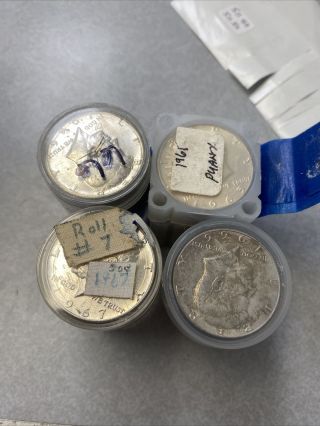 4 Rolls (80 Coins) 40 Silver Kennedy Gem Bu 1965 - 1967