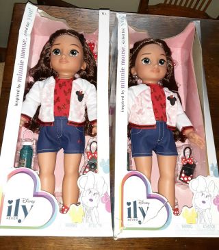 Disney Ily 4ever Ily Inspired By Minnie Mouse 18” Doll.  2 Dolls