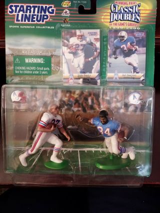 1999 Starting Lineup Classic Doubles Houston Oilers Eddie George - Earl Campbell