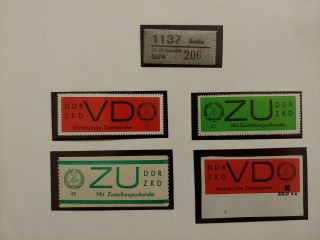 Early Lot Zkd Dienstmarken Vf Mnh Ddr East Germany Deutschland B1001.  12 $0.  99