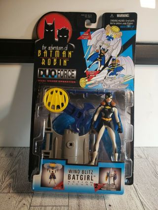 1997 Kenner Wind Blitz Batgirl Duo Force Action Figure Batman And Robin.